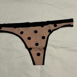 Victoria's Secret Black Polka Dot Panties